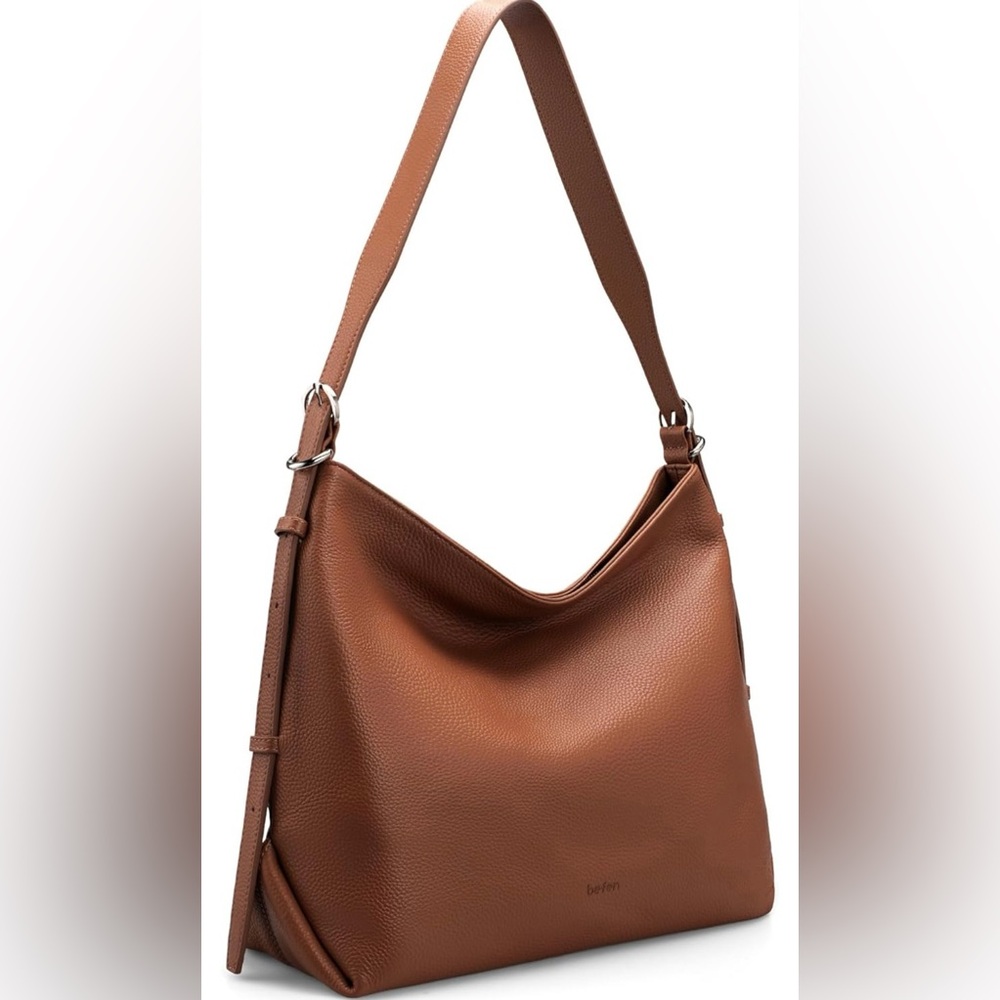 Befen Cognac Brown Leather Hobo Shoulder Bag Purse - NWOT